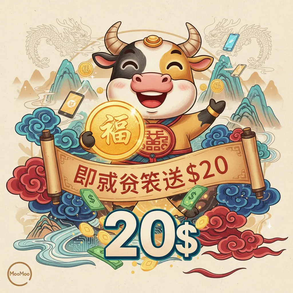 instant $20 sign up bonus - MooMoo